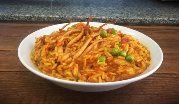 Arroz con calamares