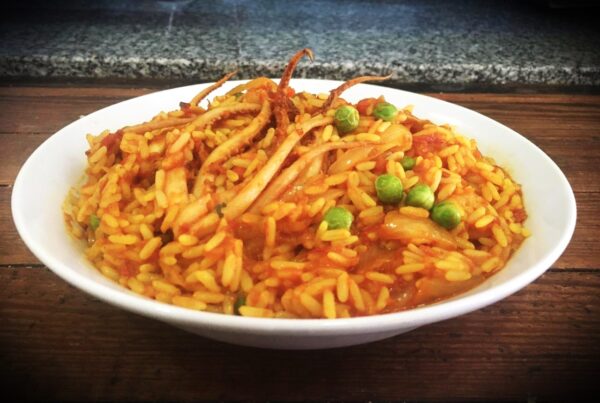 Arroz con calamares