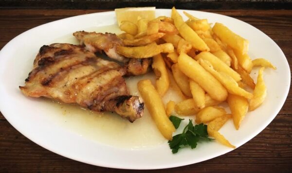 1/4 pollo deshuesado al limón con guarnición - Image 2