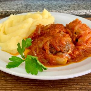 Albóndiguitas con puré