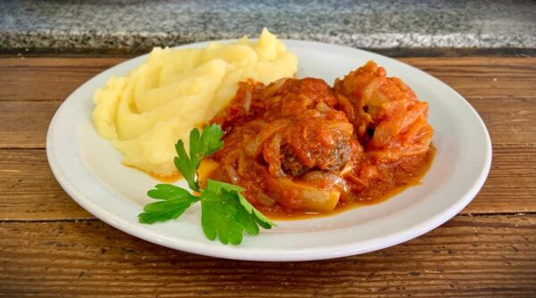 Albóndiguitas con puré