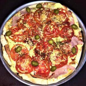 Pizza Napolitana con jamón