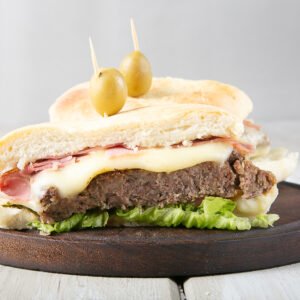 Hamburguesa casera completa