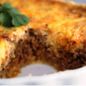 Pastel de papas al gratén