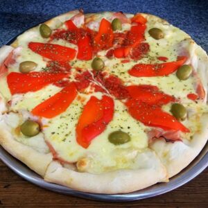 Pizza de Jamón y morrones