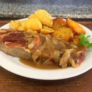 Carne al horno con papas